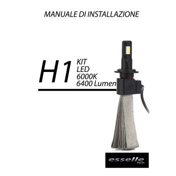 Kit Full Led H1 6500k canbus 9600 lumen anabbaglianti LANCIA YPSILON CON  FARO LENTICOLARE