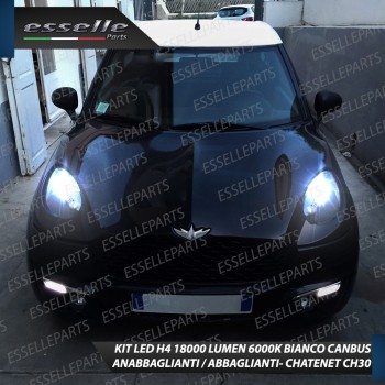 Kit Full LED H4 18000 LUMEN Anabbaglianti + Abbaglianti per CHATENET CH 30