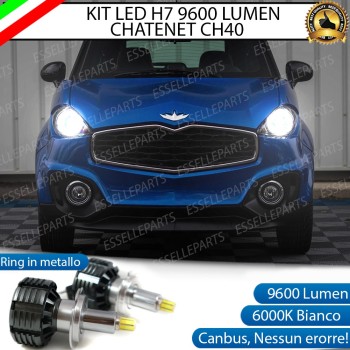 Kit Full LED H7 9600 LUMEN Anabbaglianti + Abbaglianti CHATENET CH 40