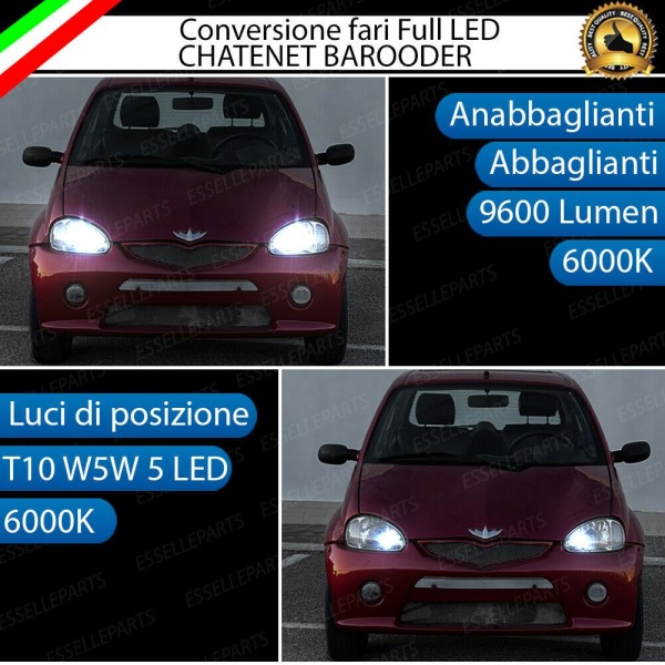 Lampade a LED H4 + T10 per CHATENET BAROODER Luce Bianca