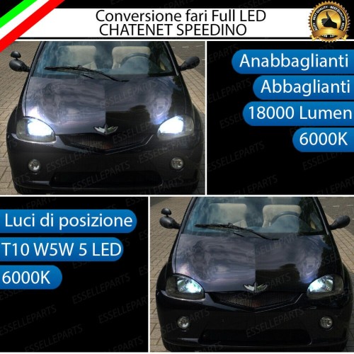 Lampade a LED H4 + T10 per CHATENET SPEEDINO Luce Bianca