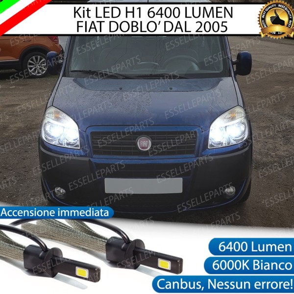 Kit Full LED H1 Abbaglianti 6400 lumen FIAT DOBLO I RESTYLING
