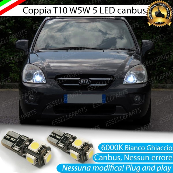 Luci posizione T10 W5W 5 LED Canbus Kia Carens 3