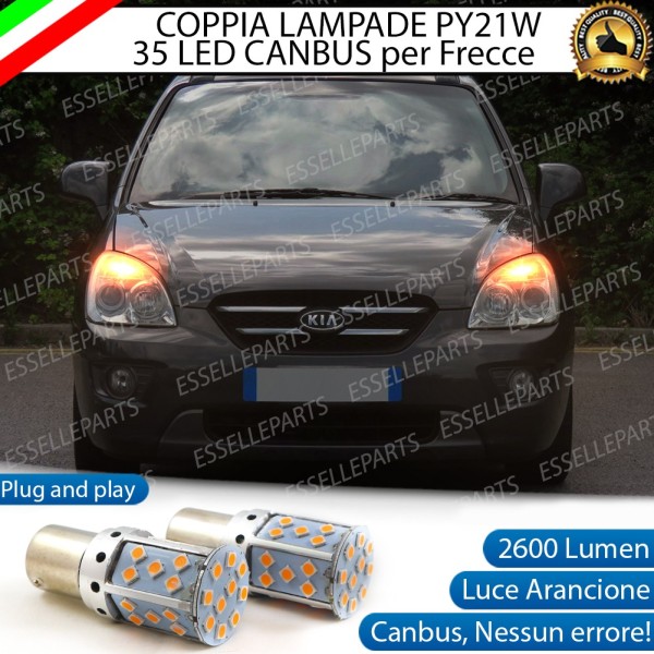 Coppia Frecce Anteriori PY21W 35 LED Canbus KIA CARENS III