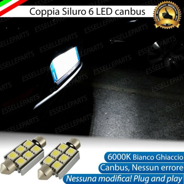 Luci Targa 6 LED Canbus 6000K per KIA CARENS III