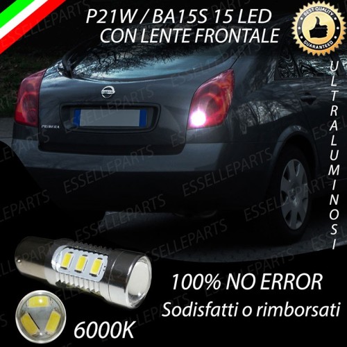 Luce Retromarcia 15 LED Nissan Primera III CON LENTE FRONTALE