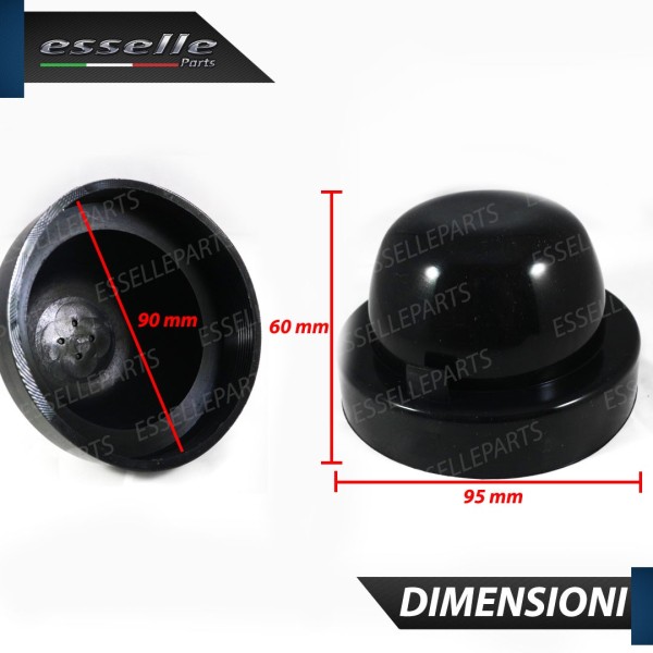 Coppia Tappi posteriori maggiorati per Fari diametro 90mm