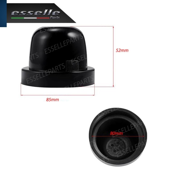 Coppia Tappi posteriori maggiorati per Fari diametro 80mm