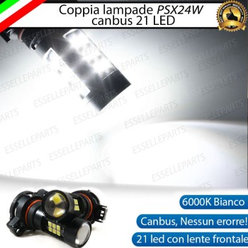 Coppia lampade PSX24W 21 LED Canbus 6000K bianco ghiaccio