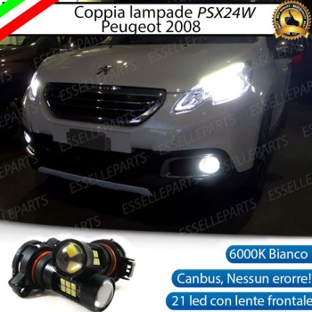 Luci Posizione Led Canbus PSX24W  PEUGEOT 2008 Luce Bianca