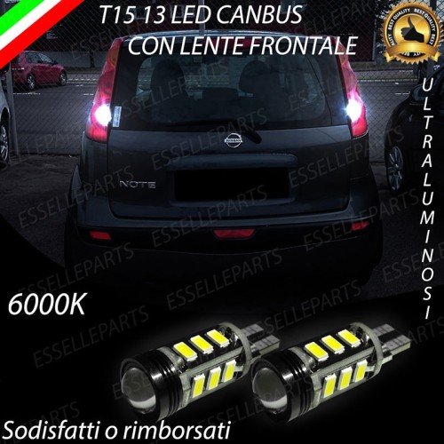 Luci Retromarcia Led Canbus NISSAN NOTE I Luce Bianca No Error