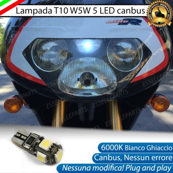 Lampada Singola di Posizione LED T10 W5W per APRILIA RSV 1000 2001-2002 R