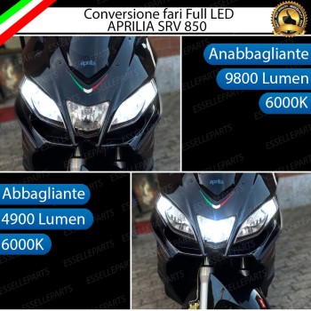 Conversione Per Fari Full Led H11 Aprilia Srv 850 2011-2016