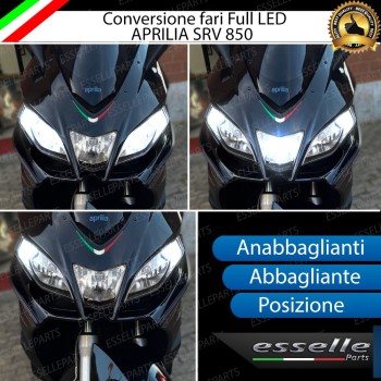 Lampade LED Per Fari Aprilia SRV Bianco Canbus Luce Bianca