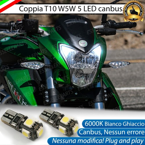 Coppia Lampade di Posizione LED T10 W5W per Benelli BN 600 2012-2016 i