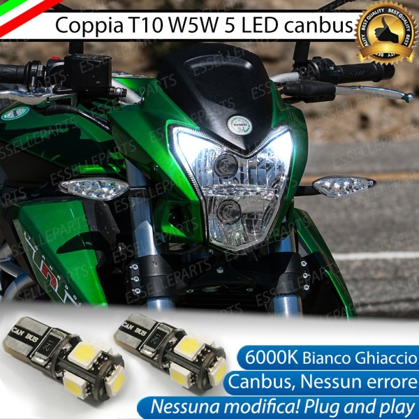 Coppia Lampade di Posizione LED T10 W5W per Benelli BN 600 2012-2016 i