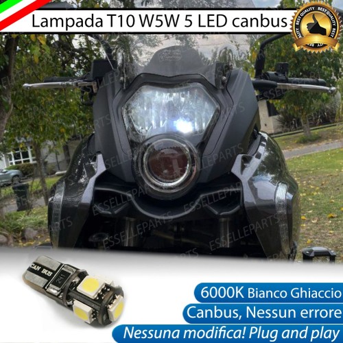 Lampada Singola di Posizione LED T10 W5W per Benelli BN 600 2013-2016 GT