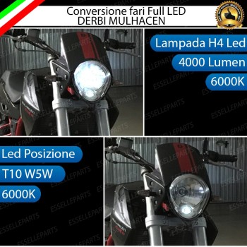 Conversione Per Fari Full LED DERBI Mulhacen 659 (2008-2011) Cafe
