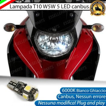 Lampada Singola di Posizione LED T10 W5W per DERBI Terra 125 2008-2013