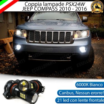 Lampade 21 LED PSX24W fendinebbia JEEP COMPASS
