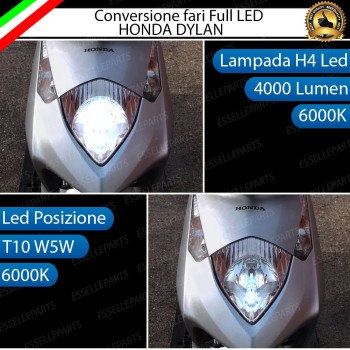 Conversione Fari Full LED per HONDA Dylan 125 (2002-2006) Lampade 6000K Bianco Ghiaccio Conversione Fari Full LED per HONDA Dylan 125 (2002-2006) Lampade 6000K Bianco Ghiaccio