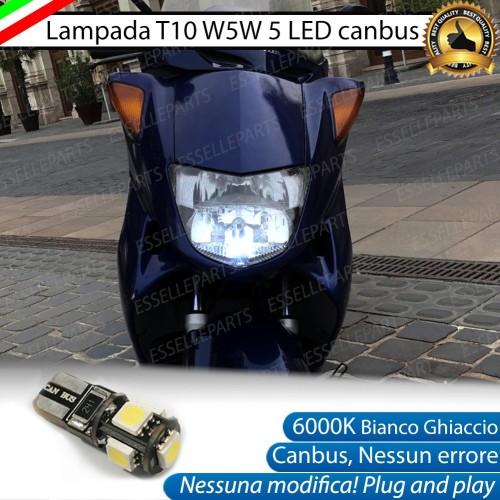 Lampada Singola di Posizione LED T10 W5W per HONDA Pantheon 150 1998-2002