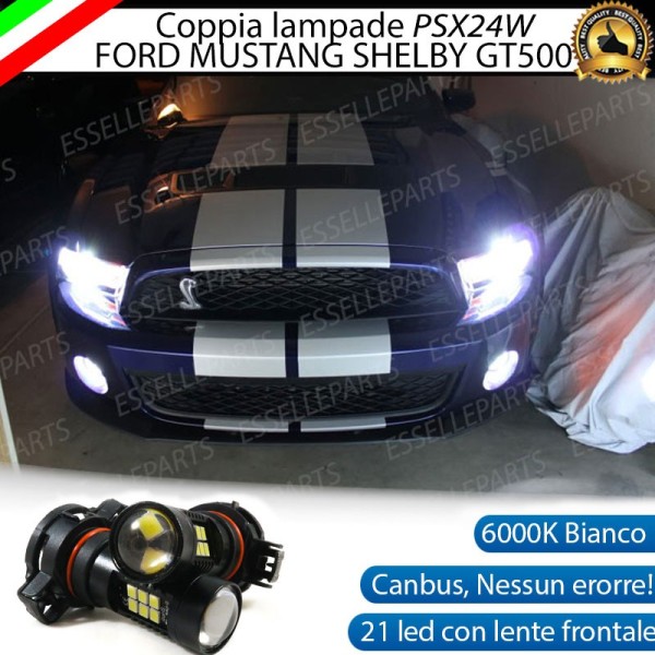 Lampade 21 LED PSX24W fendinebbia FORD MUSTANG SHELBY GT