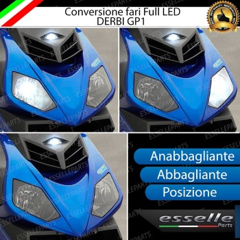 Conversione Fari Full LED Per Derbi GP1 125 6000K Bianco