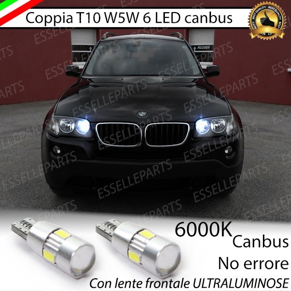 Luci posizione Led Canbus BMW Serie X3 E83 6000K Luce Bianca No Error