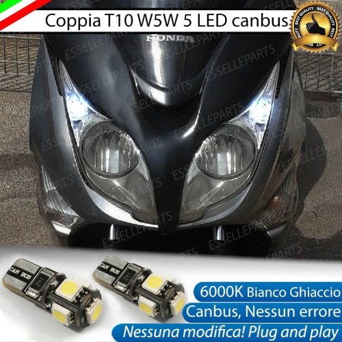 Coppia Lampade di Posizione LED T10 W5W per HONDA SW T 600 2011-2017