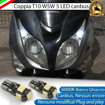 Coppia Lampade di Posizione LED T10 W5W per HONDA SW T 600 2011-2017