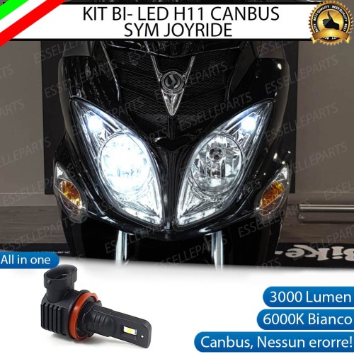 Lampada Singola Abbagliante LED H11 3000 Lumen per SYM Joyride 125 2007