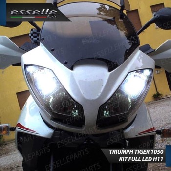 Kit Full LED H11 6000 LUMEN Abbaglianti per Triumph Tiger 1050 2013-2015 Sport ABS