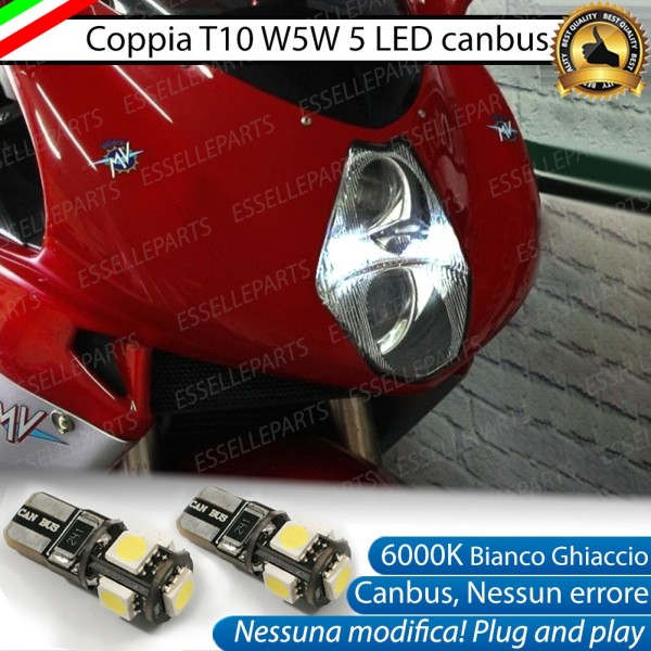 Coppia Lampade T10 per Luci di Posizione LED F4 1078 2008-2011 312 RR