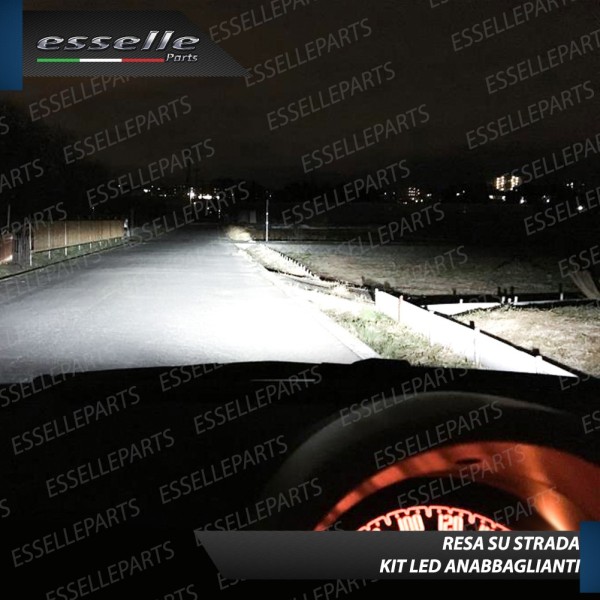 Kit Full LED Ultra Compatto H7 6000 Lumen 6000K Anabbaglianti FIAT 500 Pre-Restyling