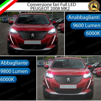 Conversione Fari Full LED 6000k canbus PEUGEOT 2008 2