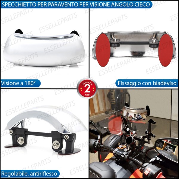 Specchietto Retrovisore Anteriore 180 gradi Adesivo per PEUGEOT