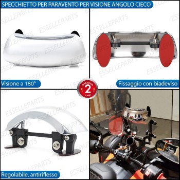 Specchietto Retrovisore Anteriore 180 gradi Adesivo per YAMAHA