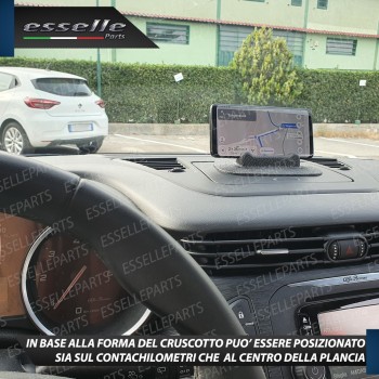 Porta SMARTPHONE per auto in ABS di colore nero antiscivolo