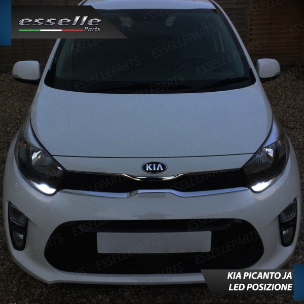 Coppia Lampade T10 W5W 6 LED Canbus 6000K Kia Picanto MK3 JA