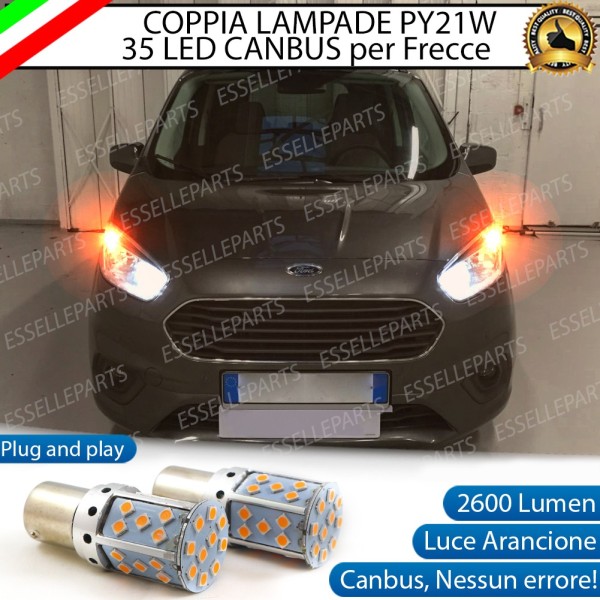 Coppia Frecce Anteriori PY21W 35 LED Canbus FORD TRANSIT COURIER