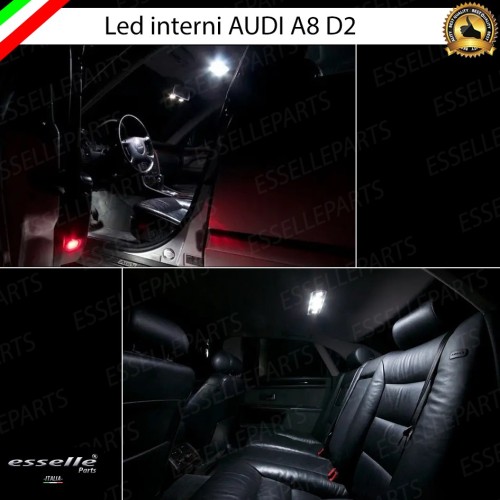 Kit LED interni Basic Pack 6000K Luce Bianca Canbus Audi A8 D2