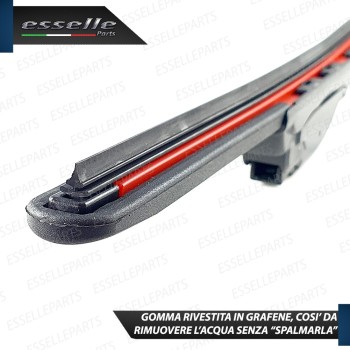 KIT SPAZZOLE TERGICRISTALLI ECONOMICHE UNIVERSALI QPARTS PER AUTO NUOVA FIAT  500 - Autoricambi D.I. SRL