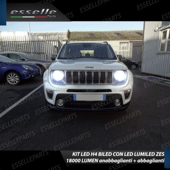 Kit Full LED H4 18000 Lumen 6000K bianco Jeep Renegade
