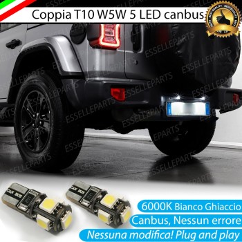 Luci Targa 5 LED Canbus 6000K per JEEP WRANGLER IV