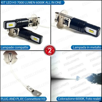Kit Full LED H3 7000 Lumen Fendinebbia Hyundai Terracan