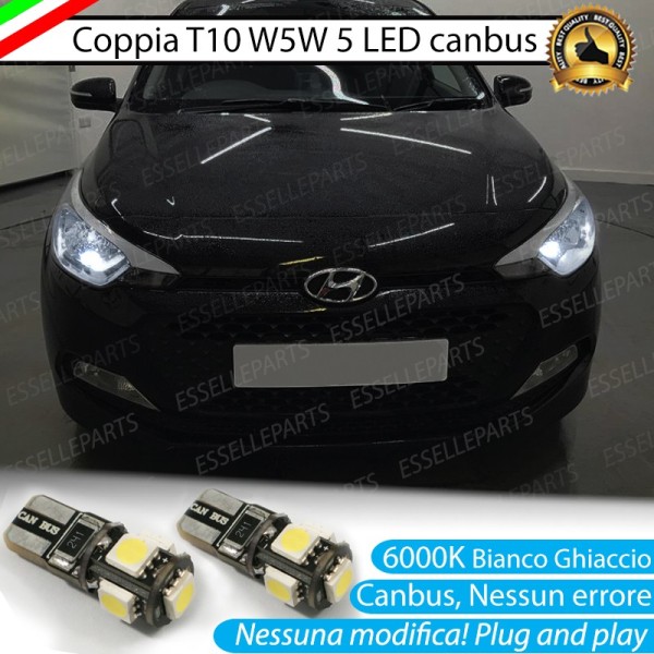 Luci Di Posizione 5 LED per Hyundai I30 MK2 Canbus 6000K