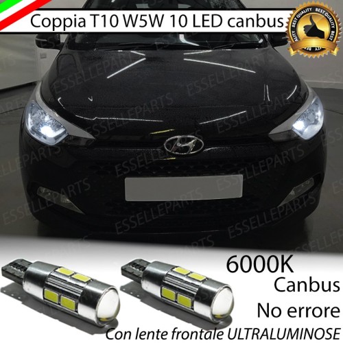 Luci Di Posizione 10 LED per Hyundai I20 MK2 Luce Bianca