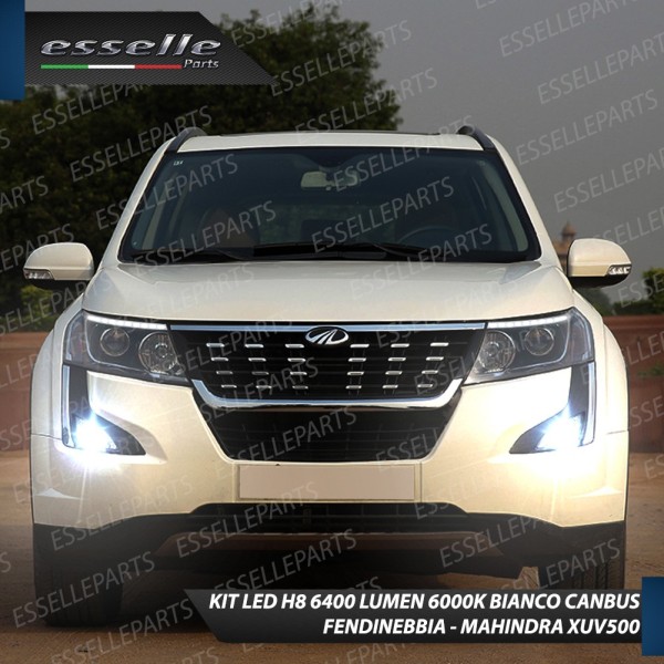 Kit Full LED H8 6400 Lumen 6000K bianco Fendinebbia MAHINDRA XUV500 Restyling