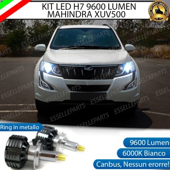 Kit Full LED H7 9600 Lumen 6000K bianco Anabbaglianti MAHINDRA XUV500 RESTYLING